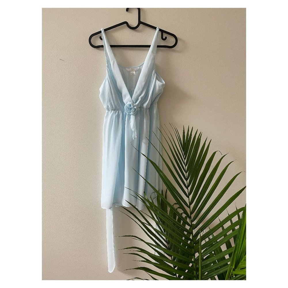Flora by Flora Nikrooz Light Blue Sheer Babydoll